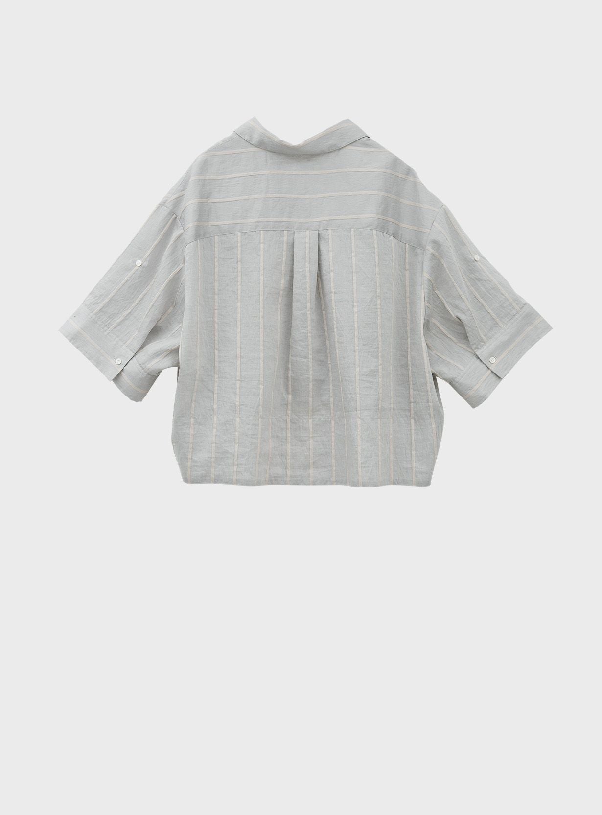 ロールアップクロップドシャツ