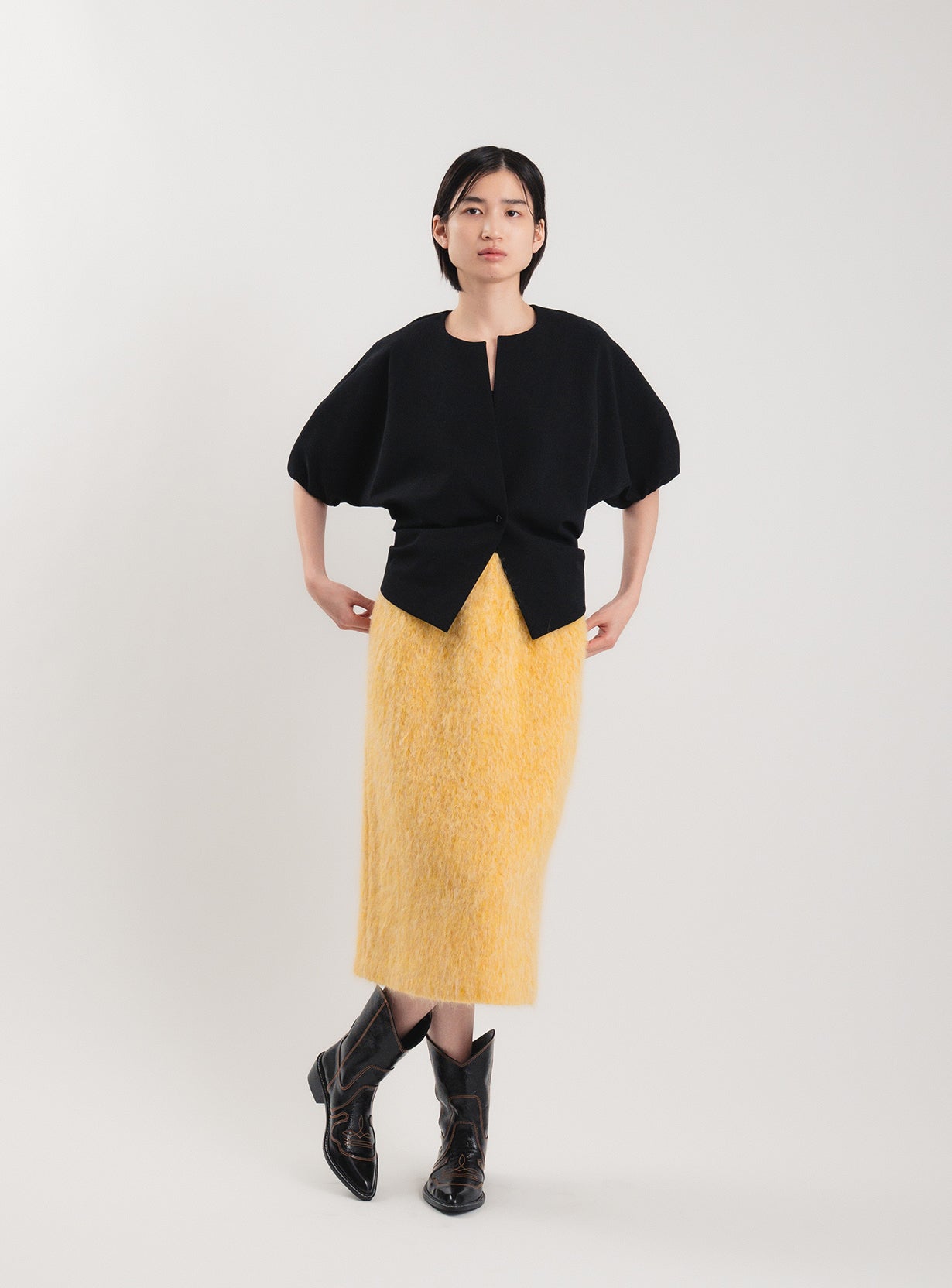 【予約商品】シャギーストレートスカート