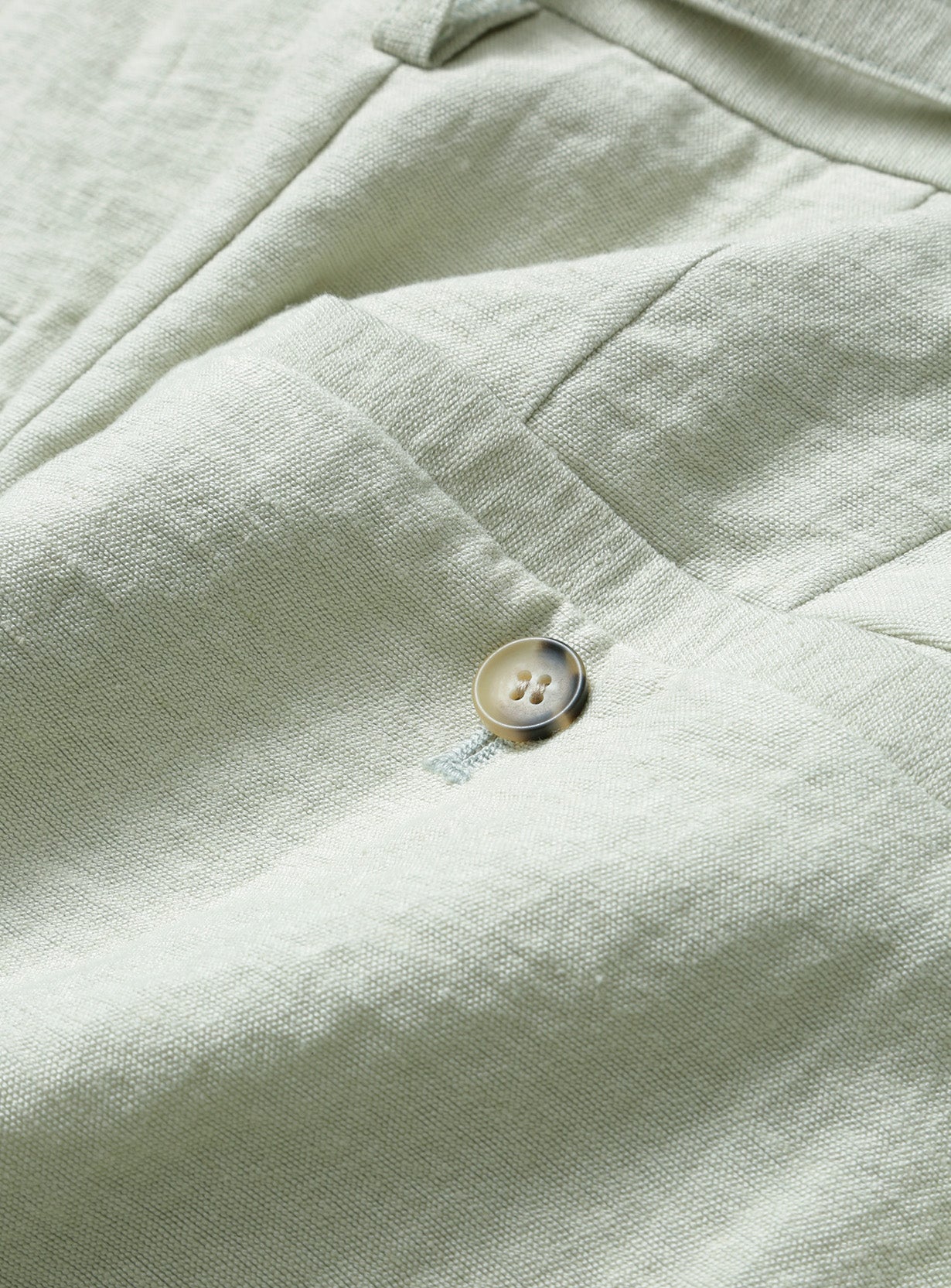 リネンレーヨンバレルパンツ