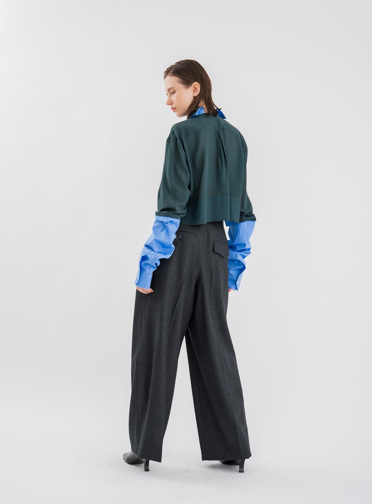 ｒフラノワイドレッグパンツ