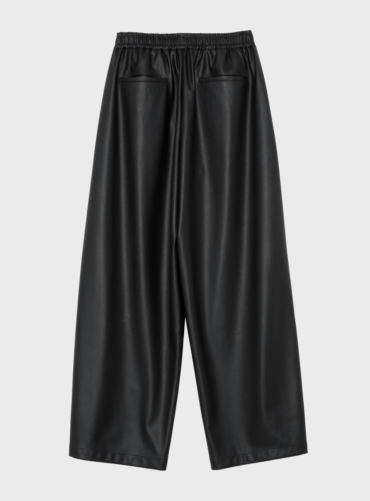 【予約商品】シンセティックレザーイージーバレルパンツ