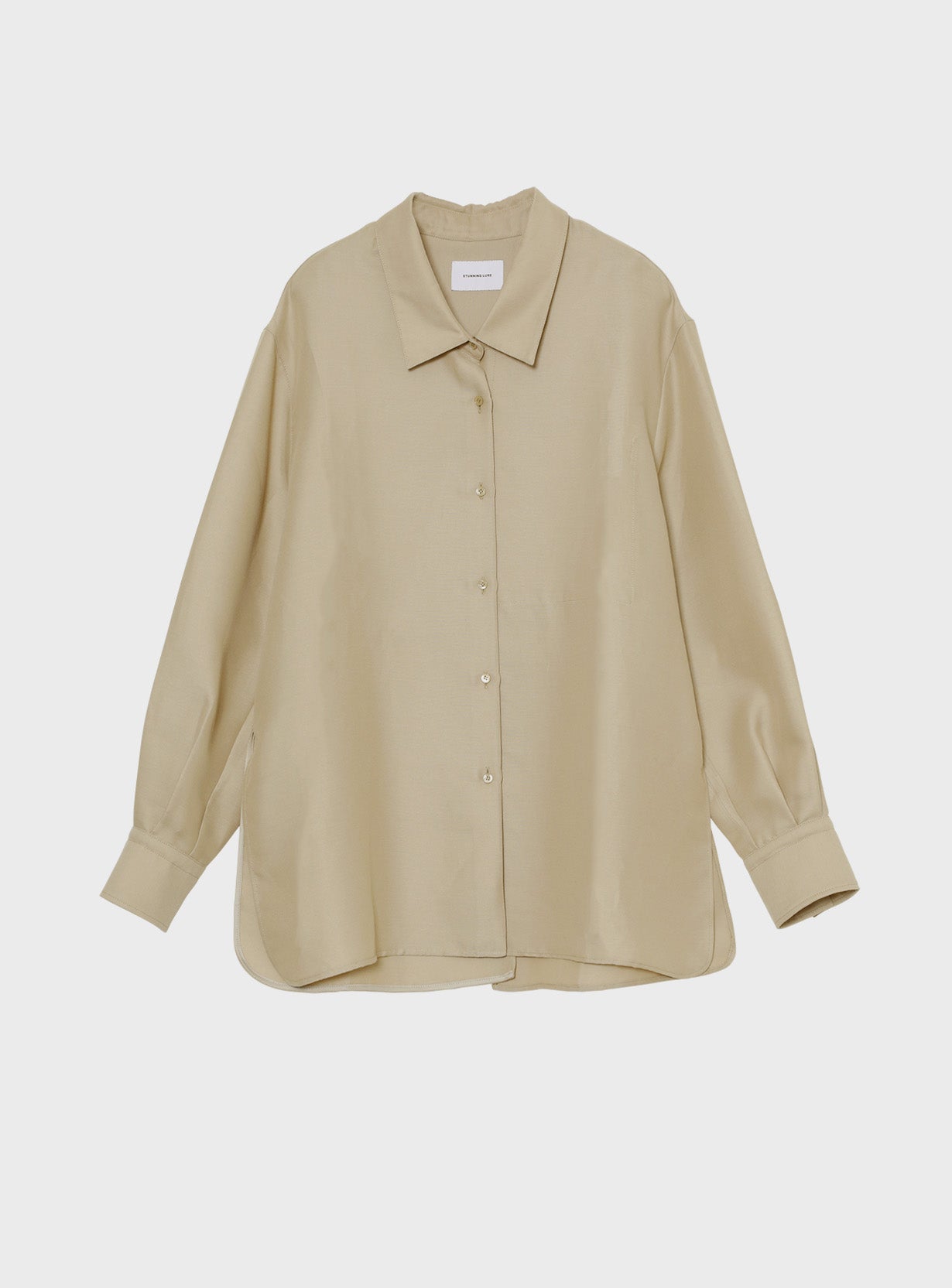 rバックスリットシャツ