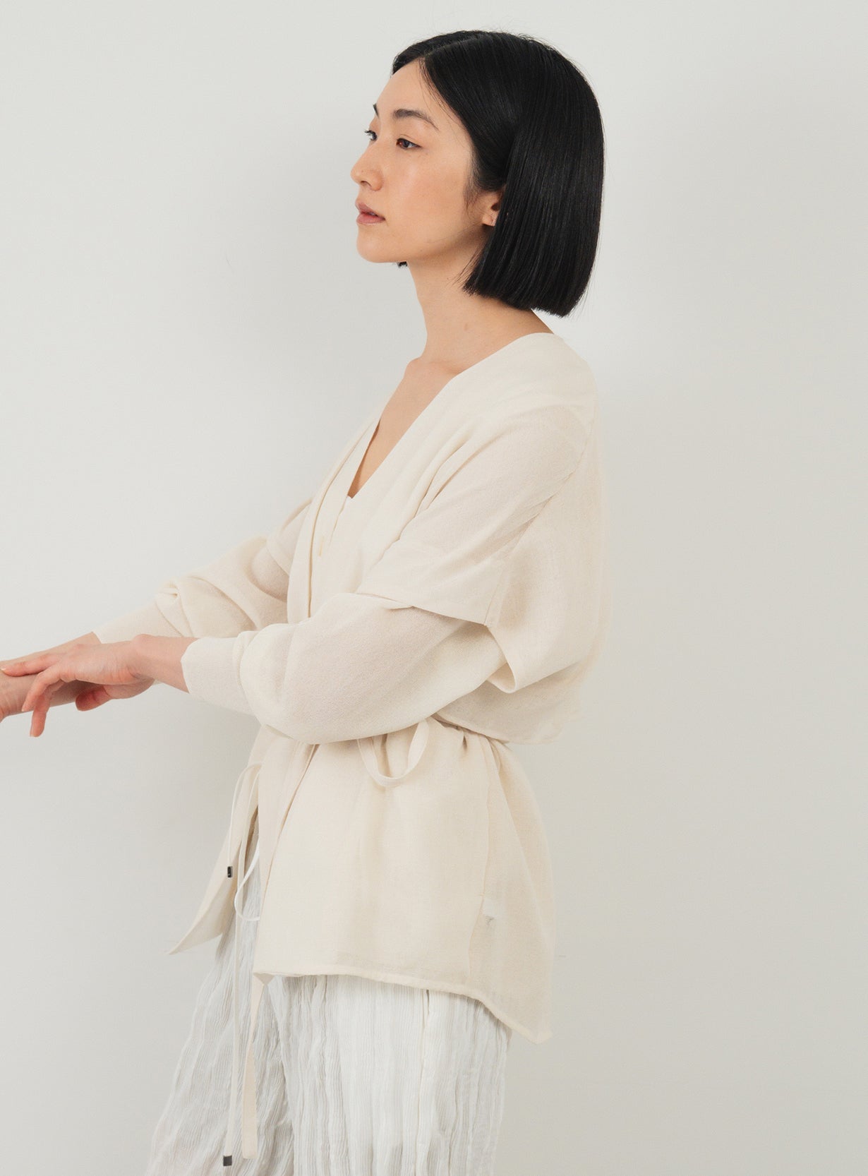 【予約商品】メッシュハオリブラウス