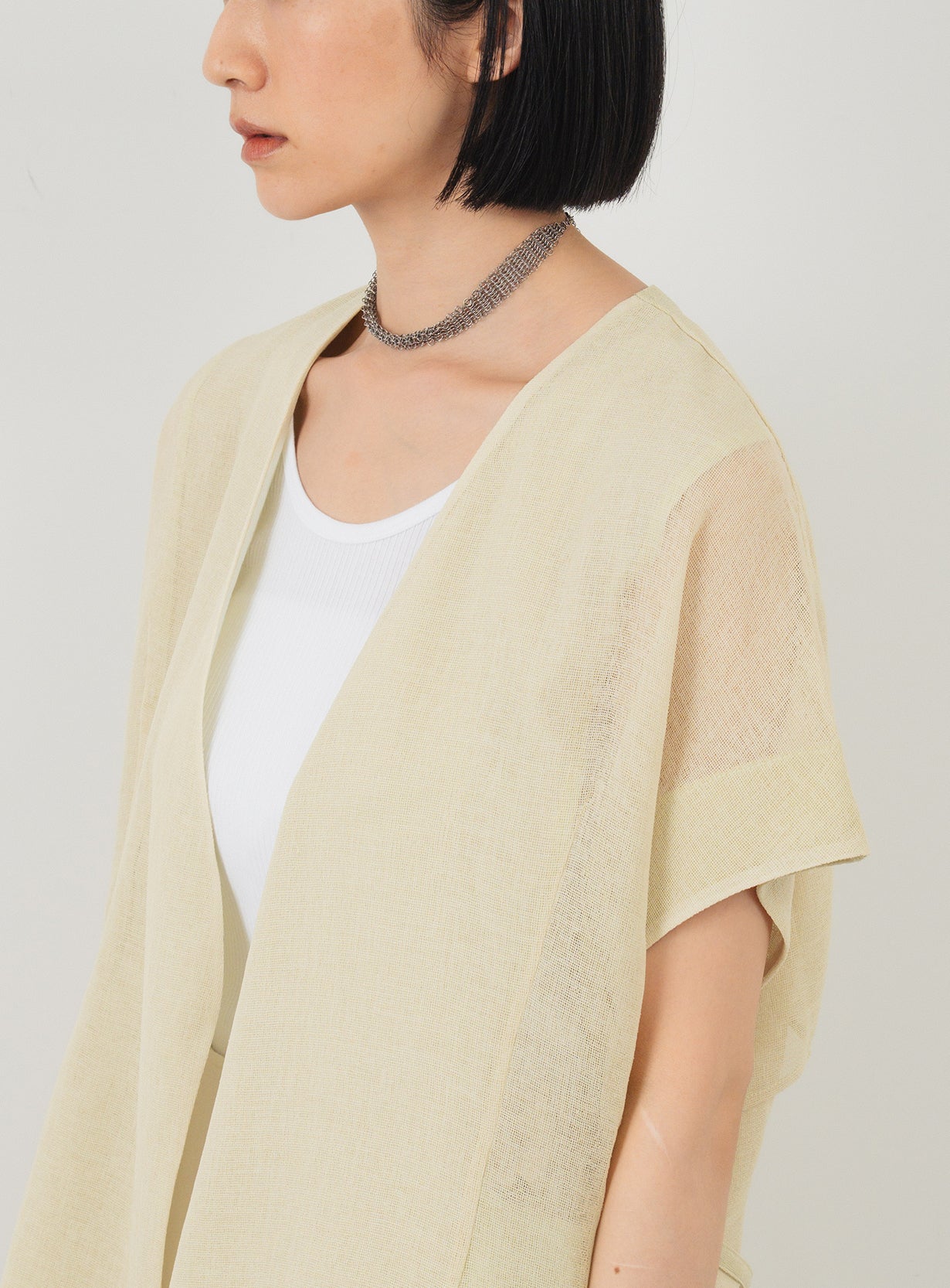 【予約商品】メッシュハオリブラウス