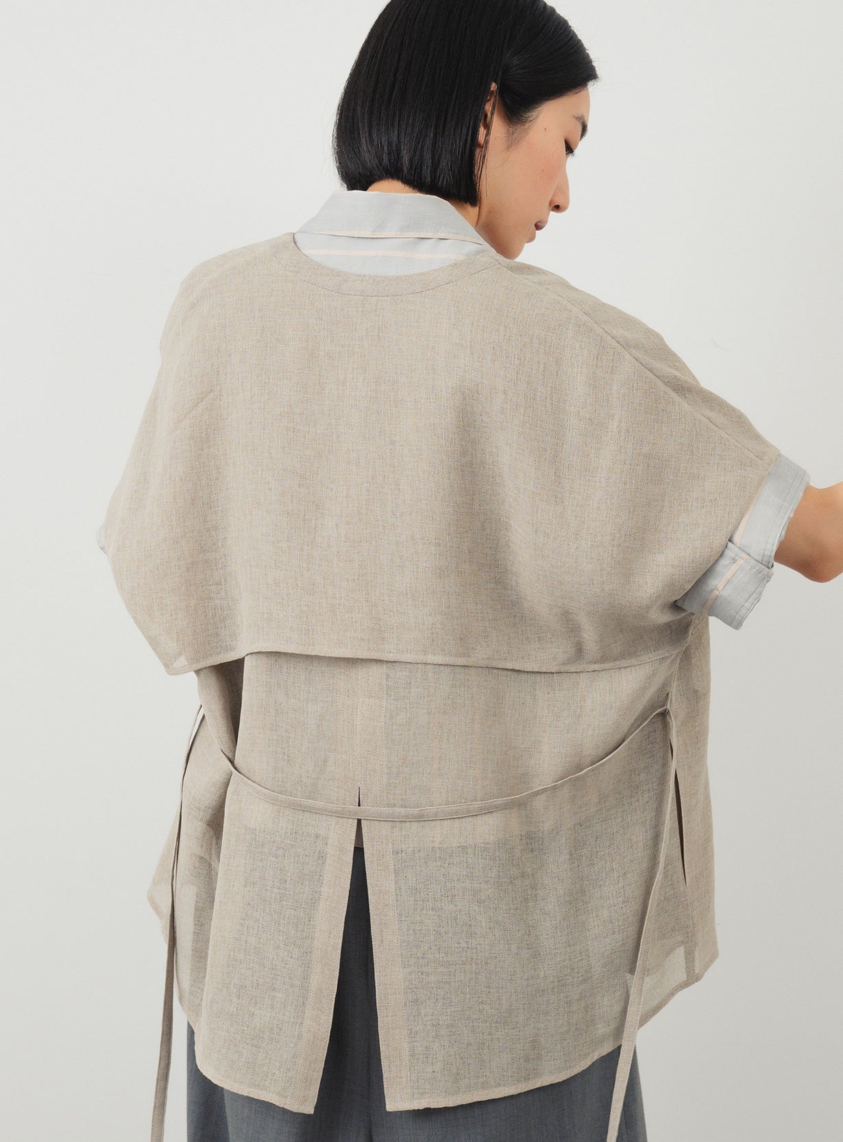 【予約商品】メッシュハオリブラウス