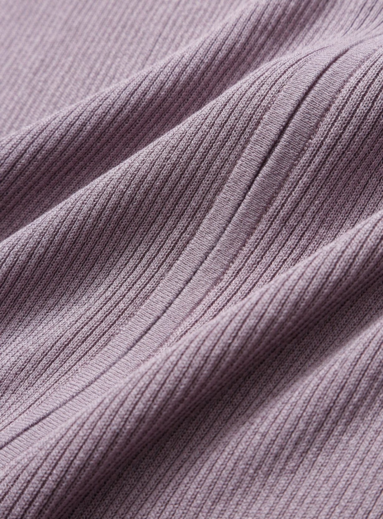 ジップアップリブニット