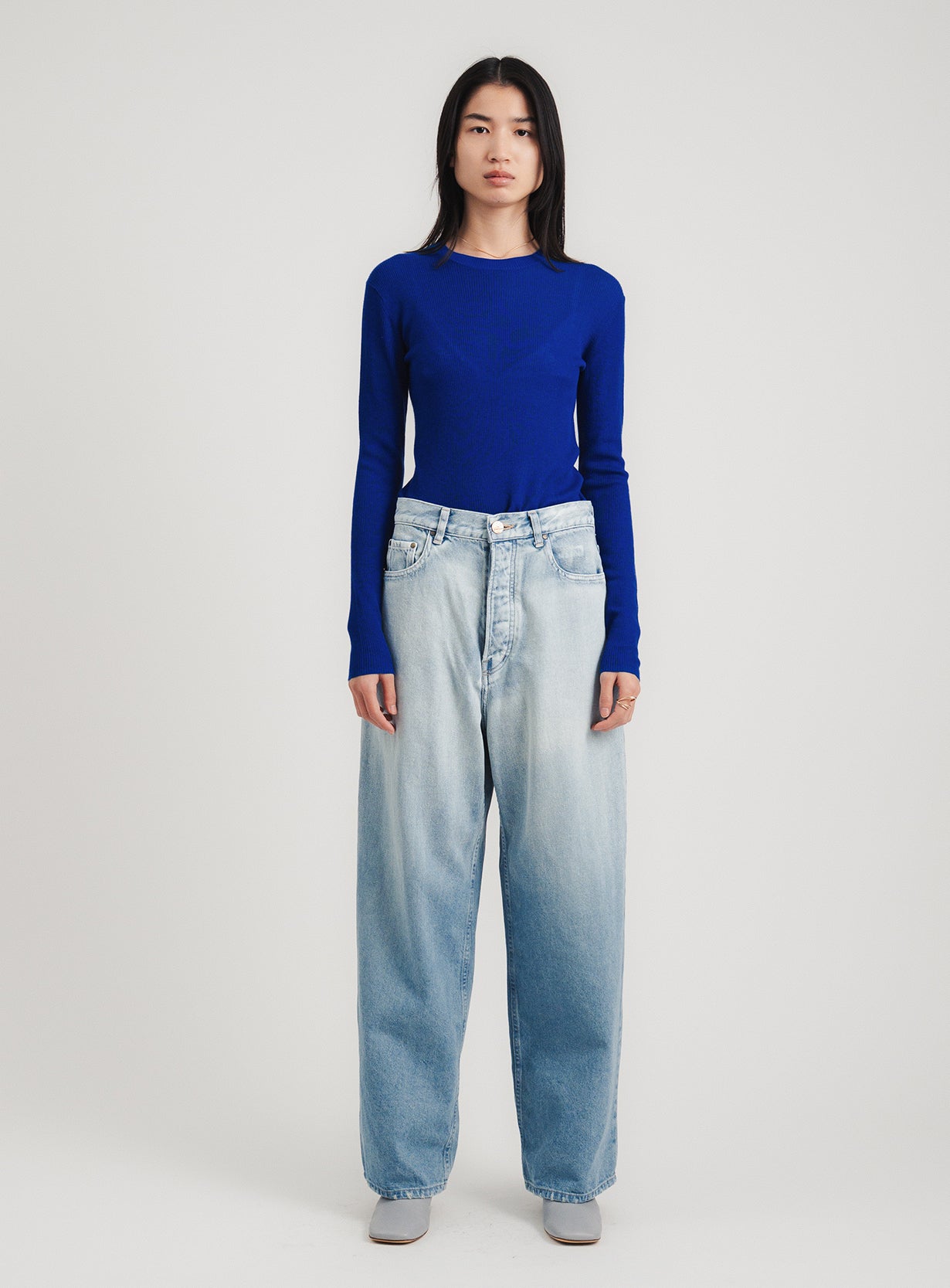 ｒカシミヤリブプルオーバー