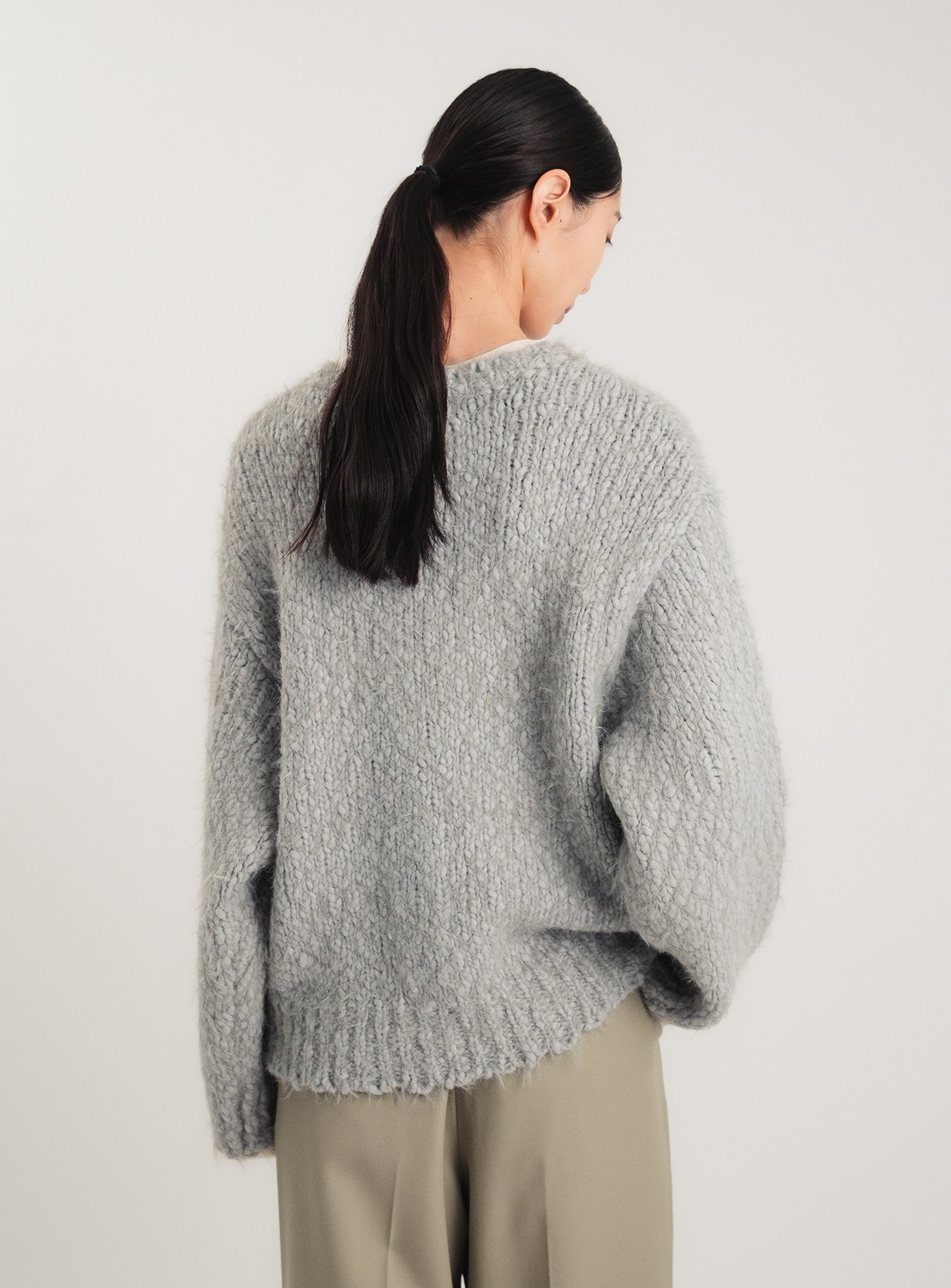 スラブフェザーカーディガン