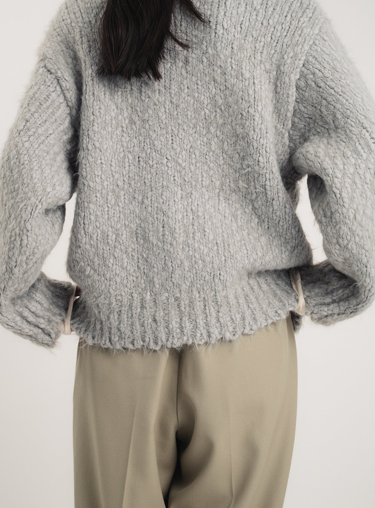 スラブフェザーカーディガン