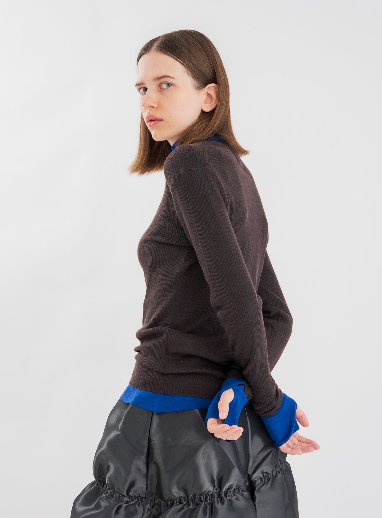 ｒカシミヤリブプルオーバー