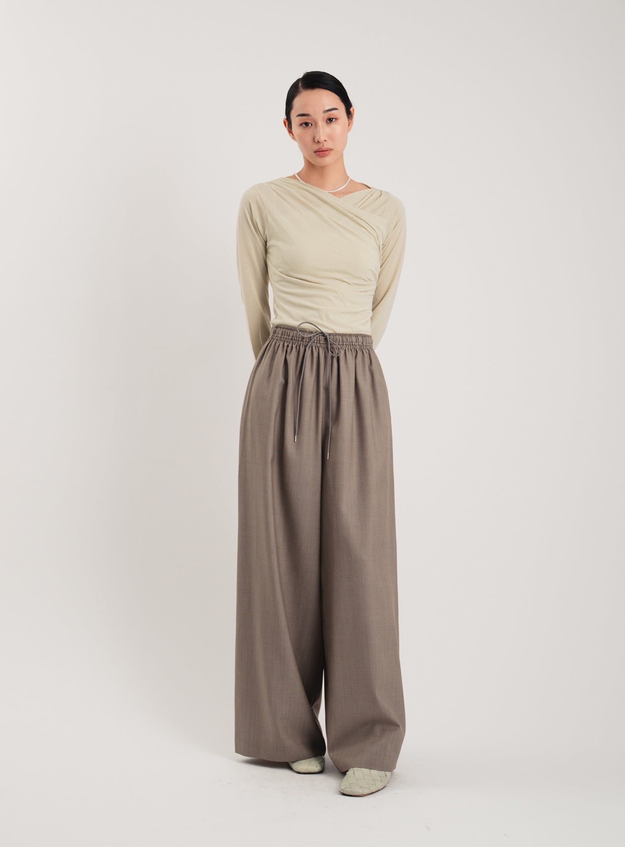 クロスネックロンT