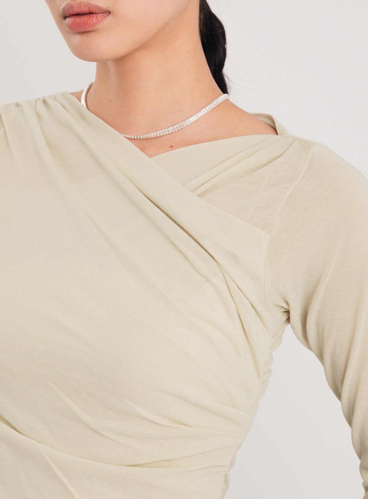 クロスネックロンT