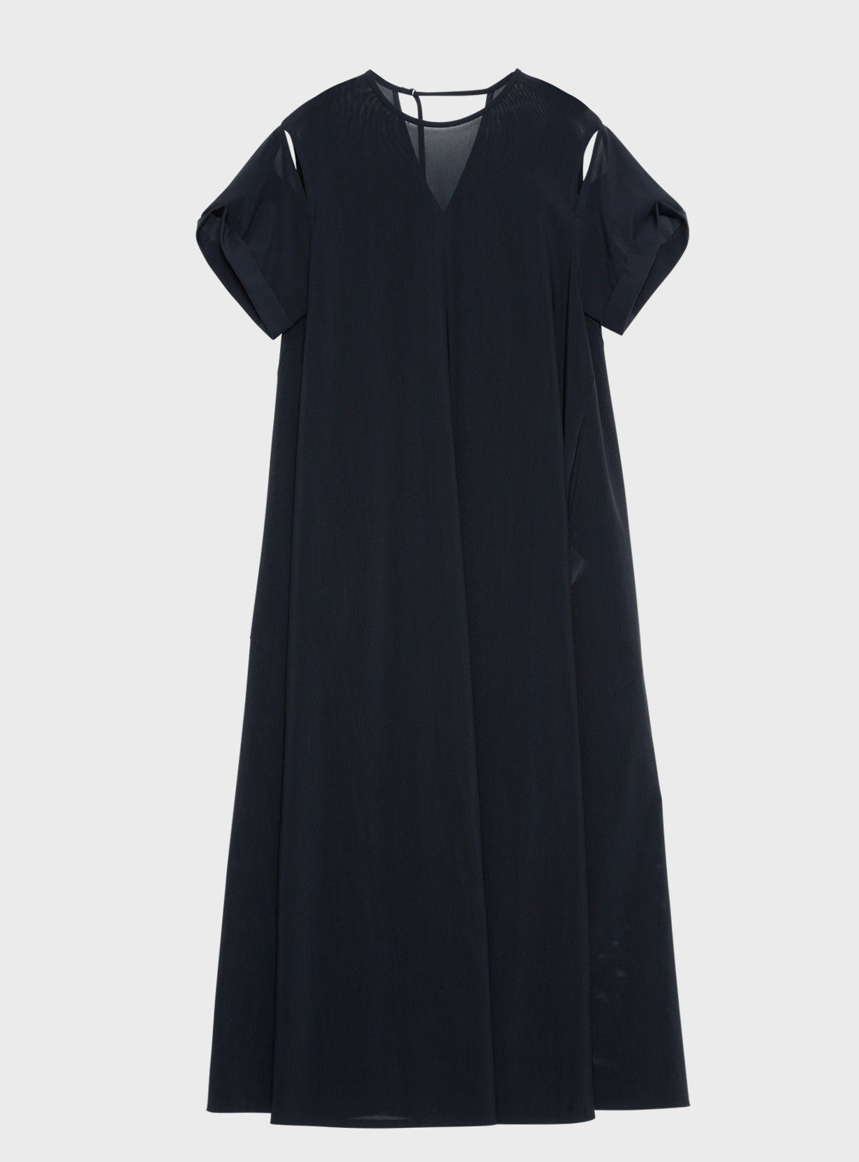 メッシュロングドレス
