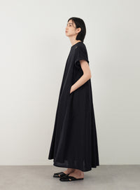 メッシュロングドレス