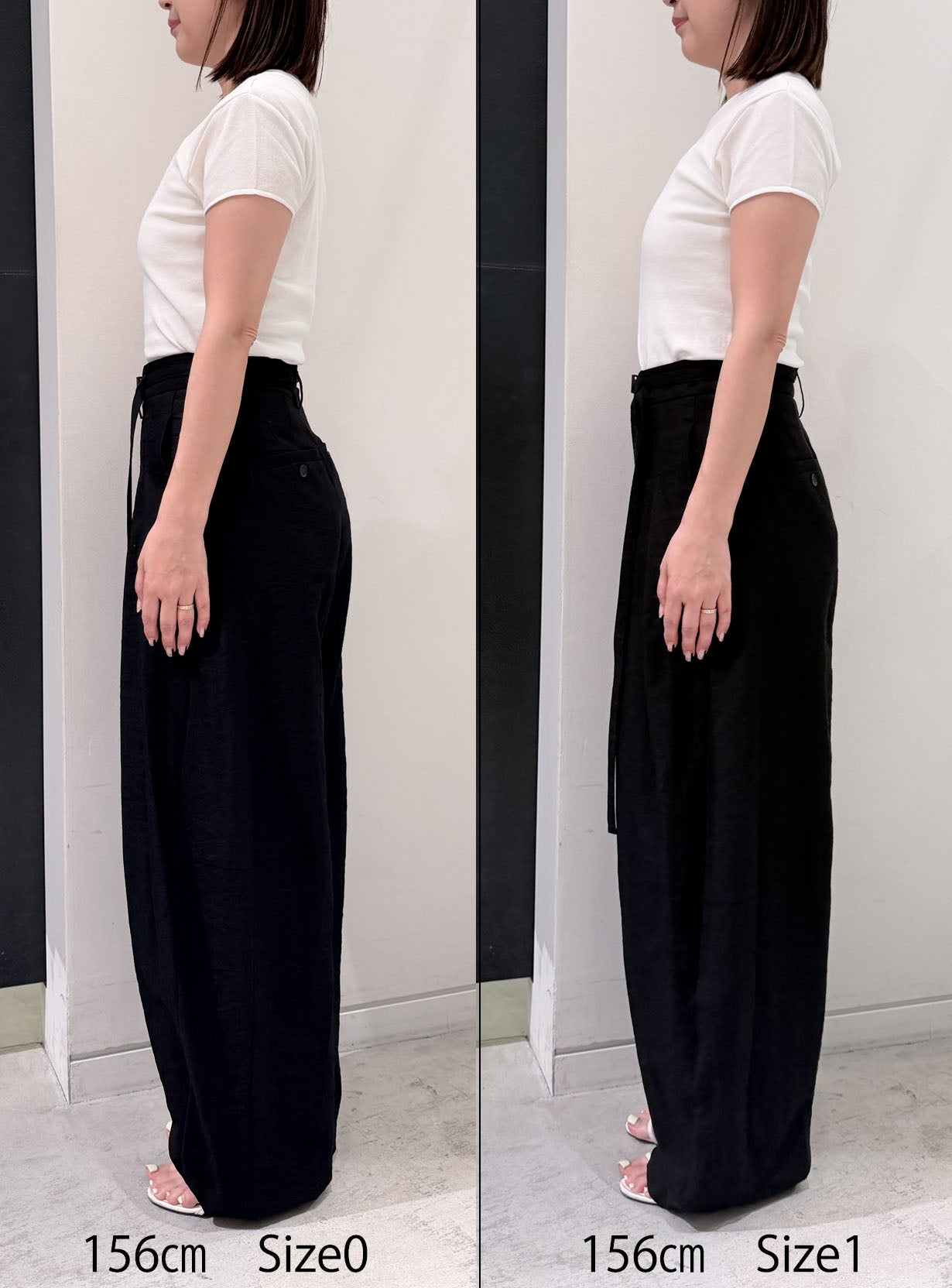 リネンレーヨンバレルパンツ