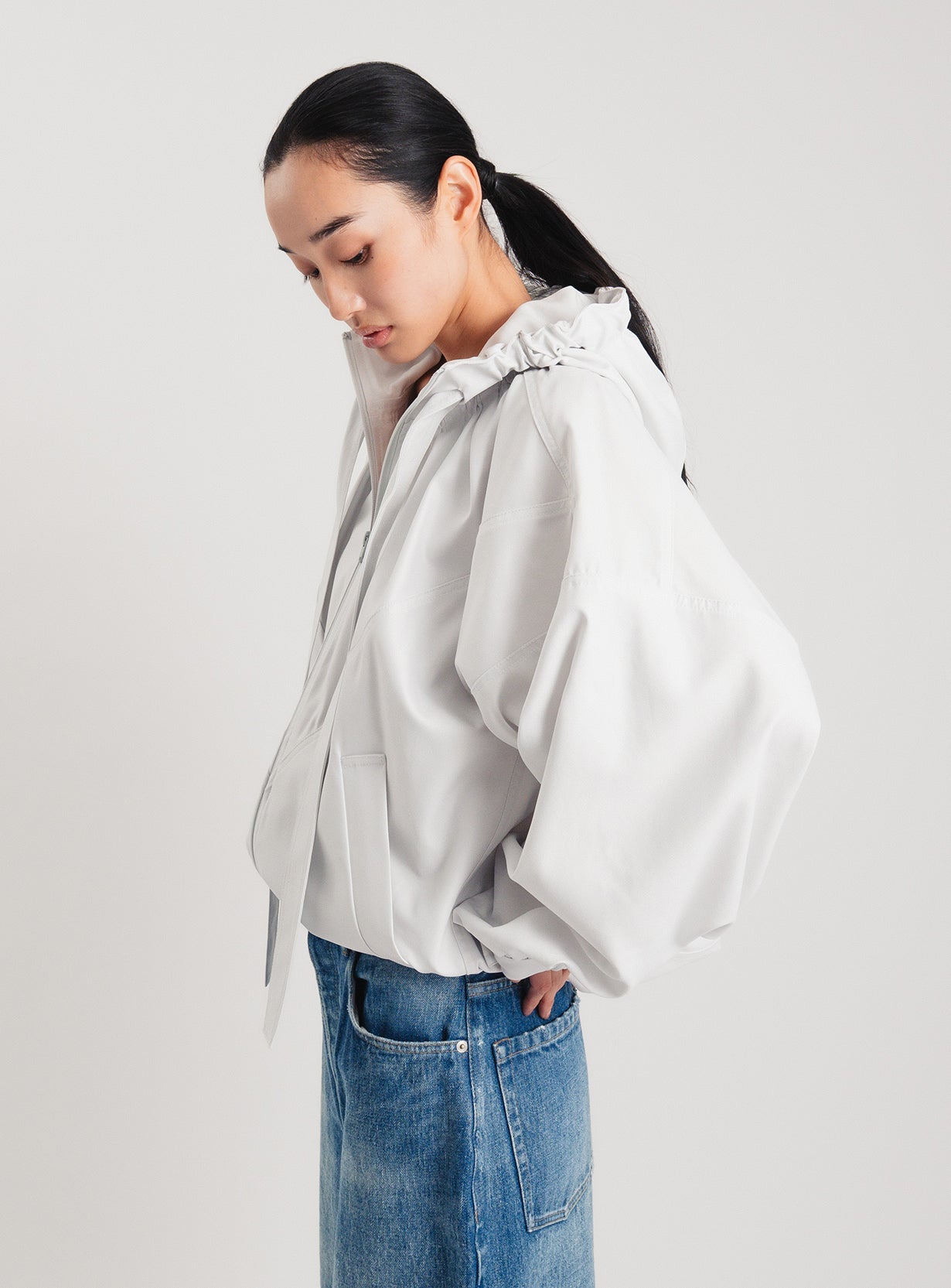 ｒボリュームギャザーフーディー