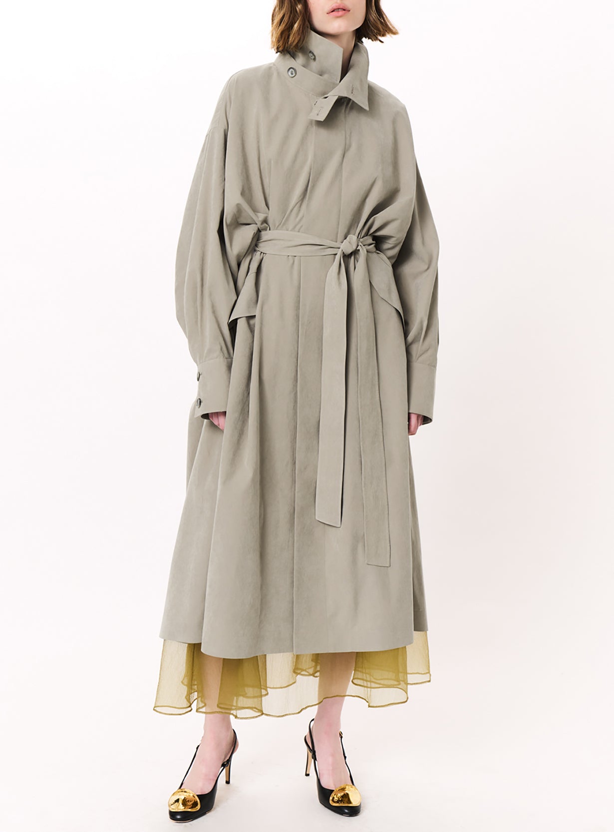 ｒピーチブラッシュドオーバーコート