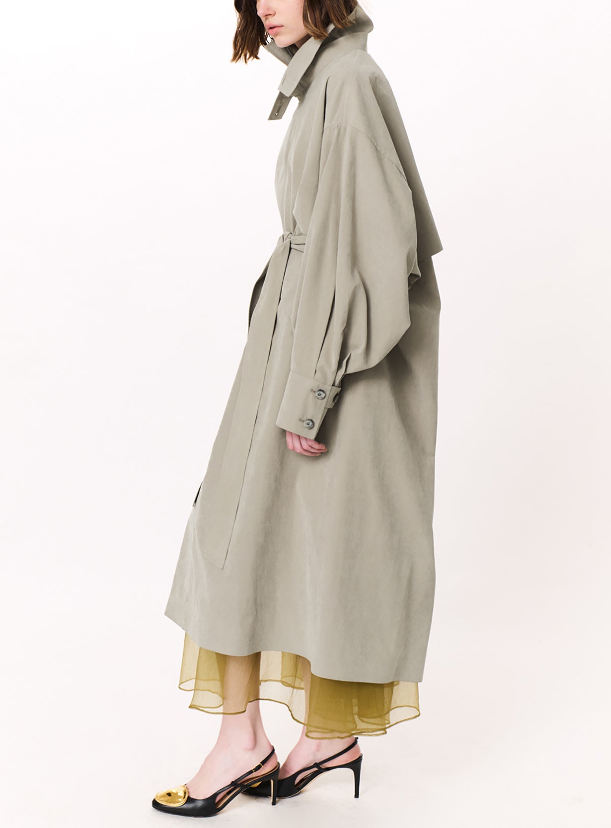 ｒピーチブラッシュドオーバーコート