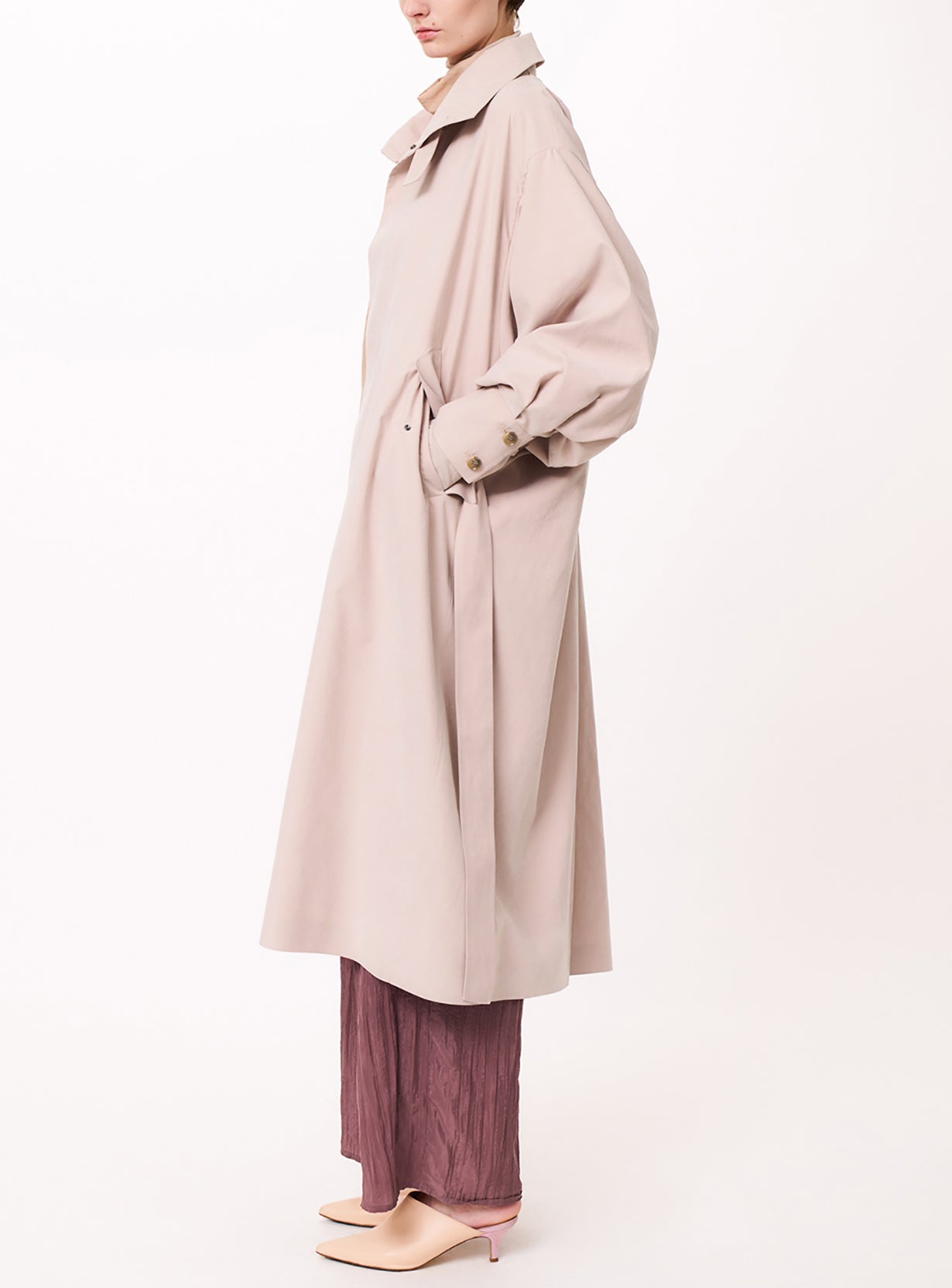 ｒピーチブラッシュドオーバーコート