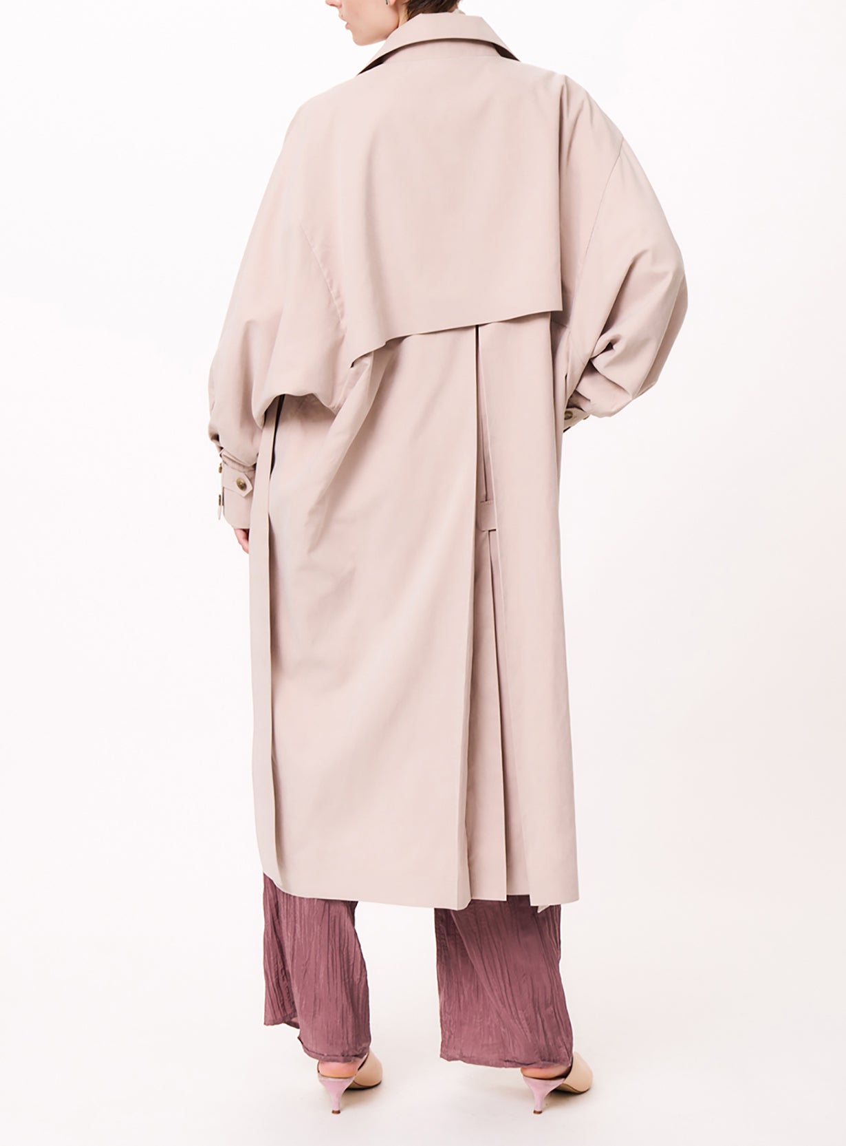 ｒピーチブラッシュドオーバーコート