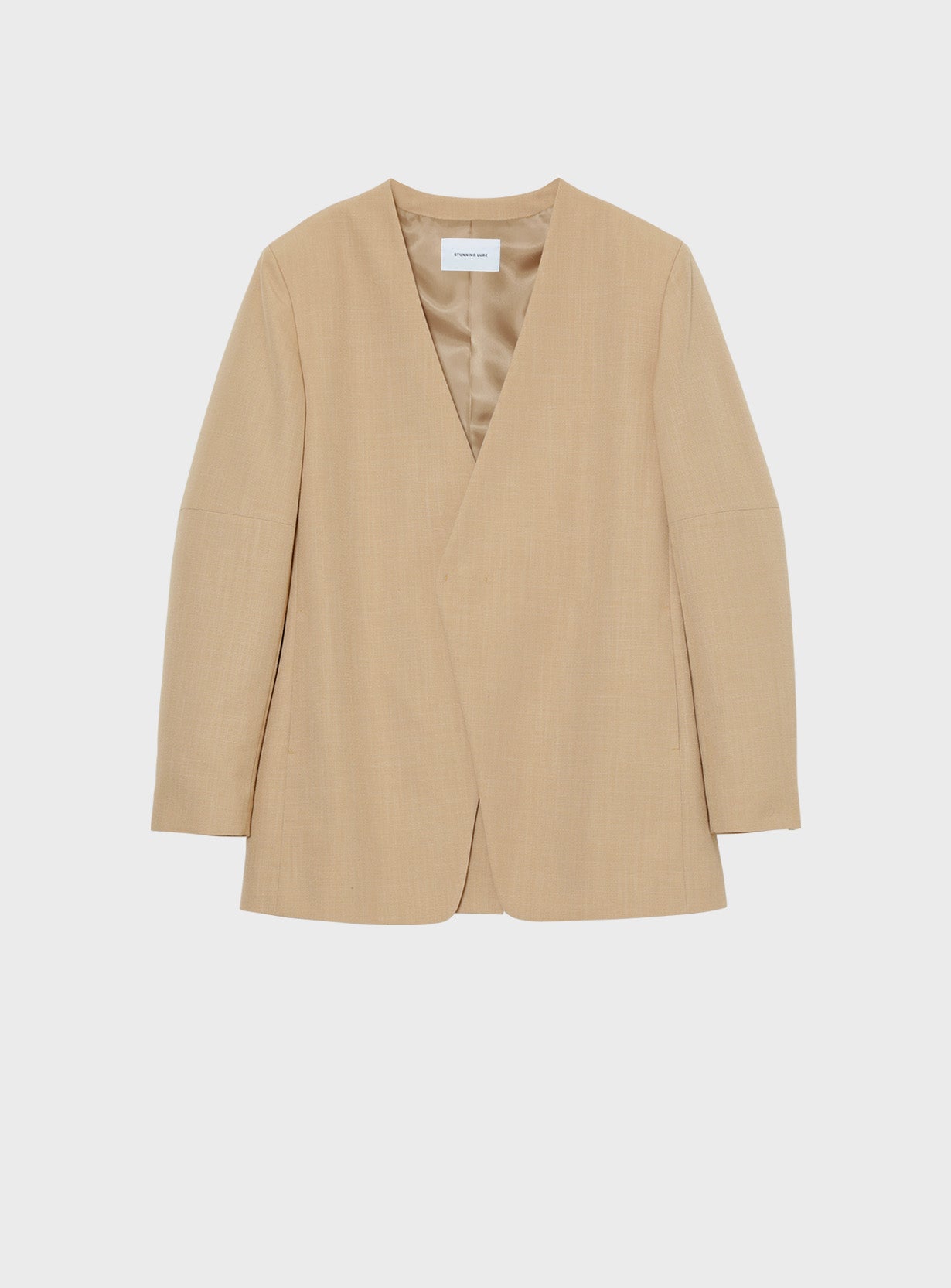 ｒカラーレスワイドショルダージャケット