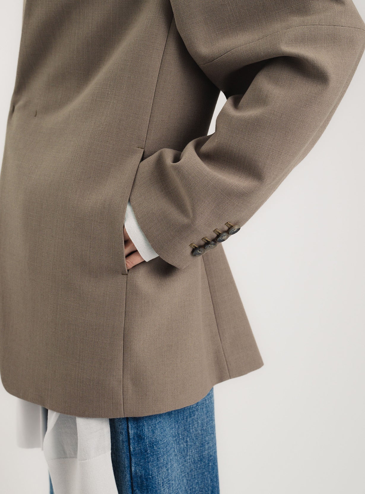 ｒカラーレスワイドショルダージャケット