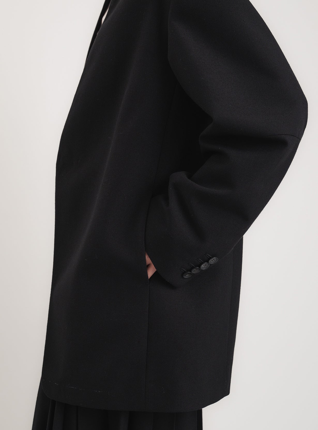 ｒカラーレスワイドショルダージャケット