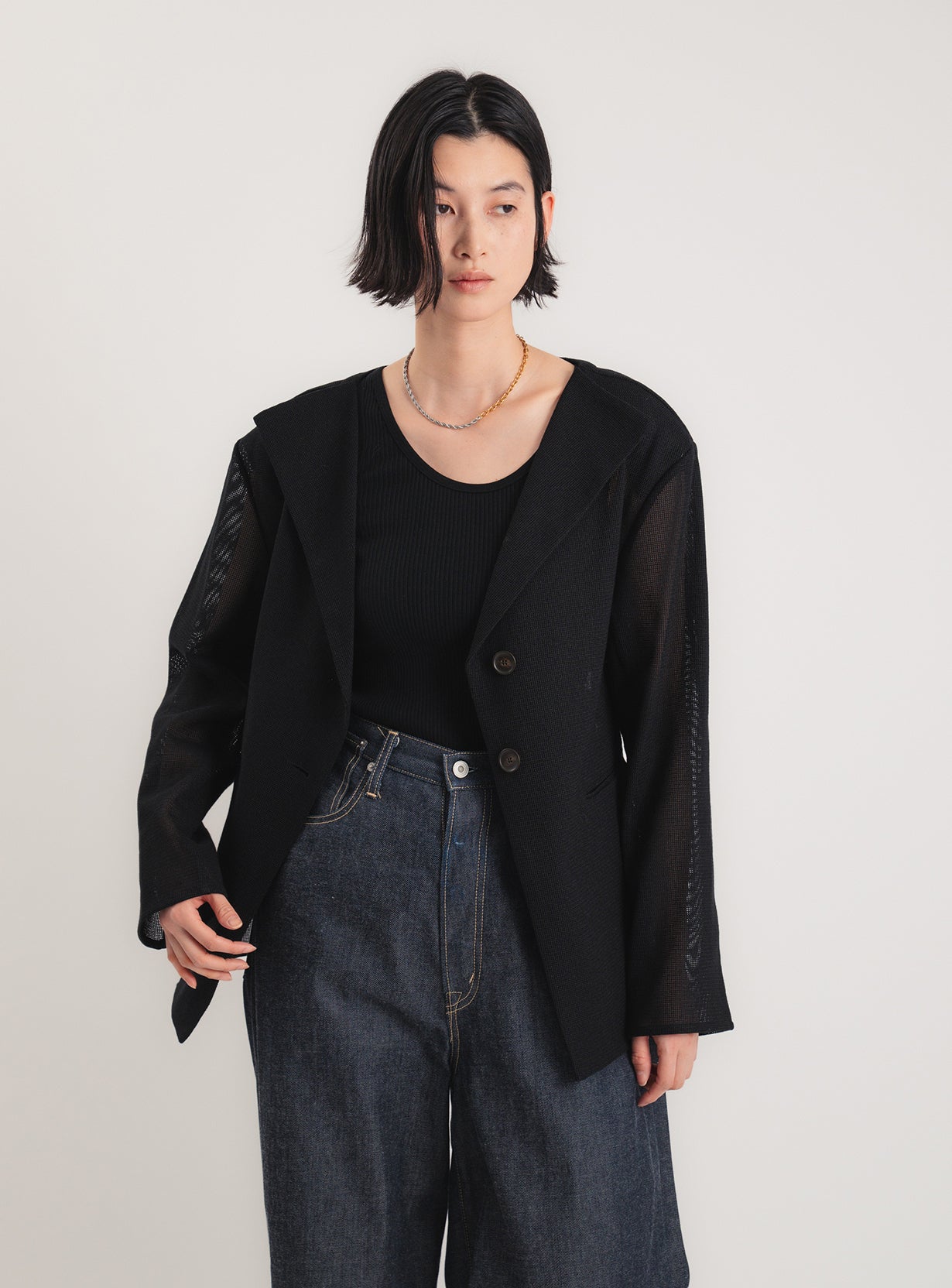 ｒメッシュジャケットカーディガン