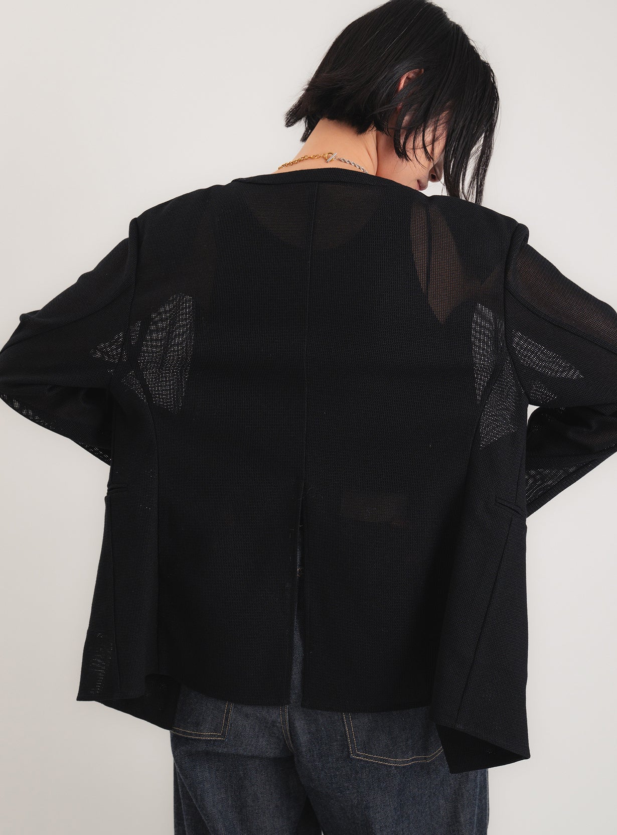 ｒメッシュジャケットカーディガン