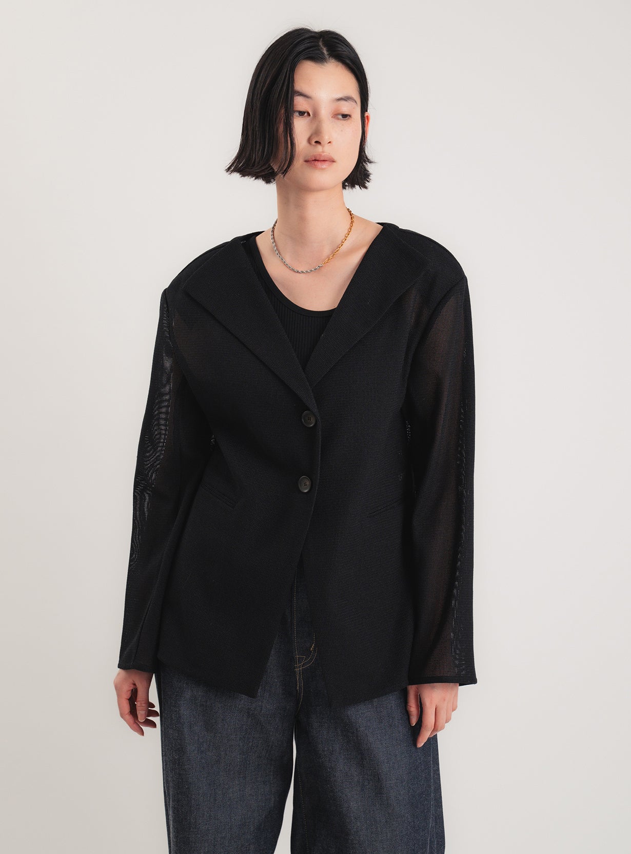 ｒメッシュジャケットカーディガン