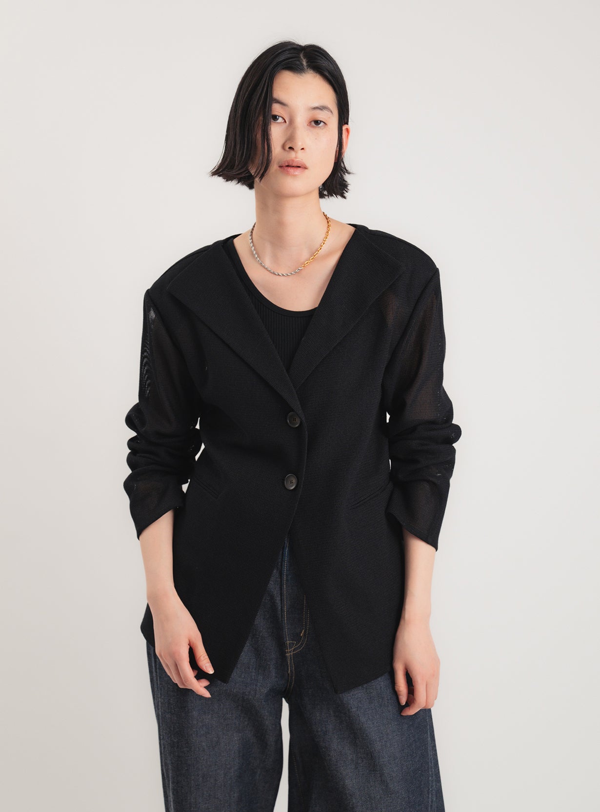 ｒメッシュジャケットカーディガン