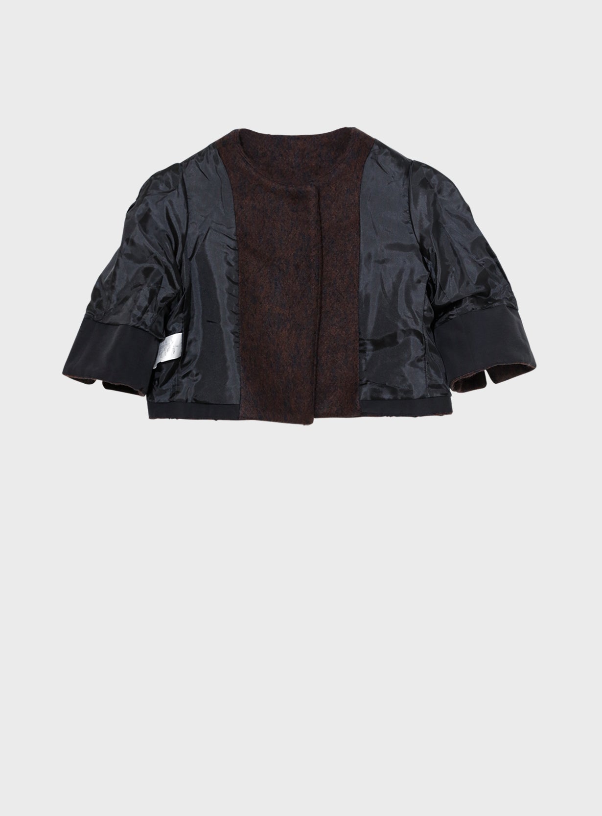 POPPY パフレットショートボレロ　ブラック　タグ有り シャギーショートボレロ