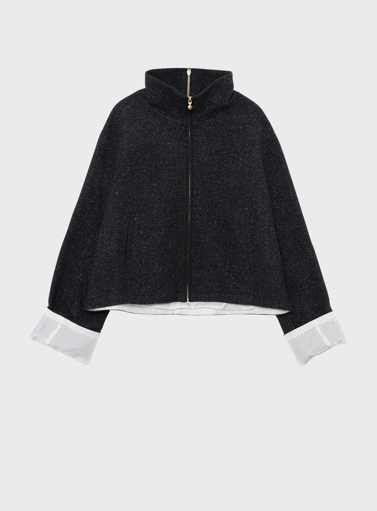 シルクネップジップジャケット