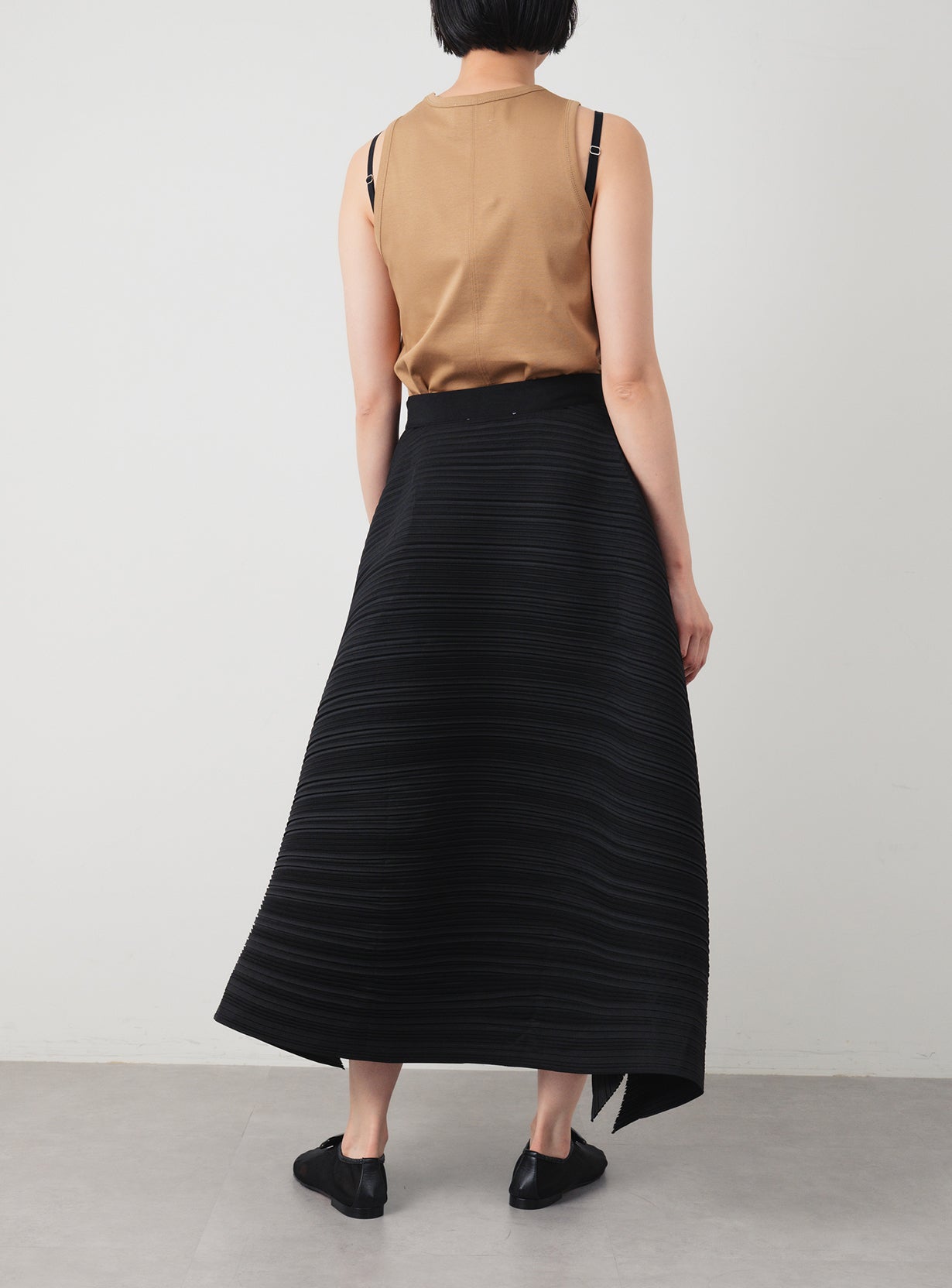 Asymmetrical Pleated Skirt