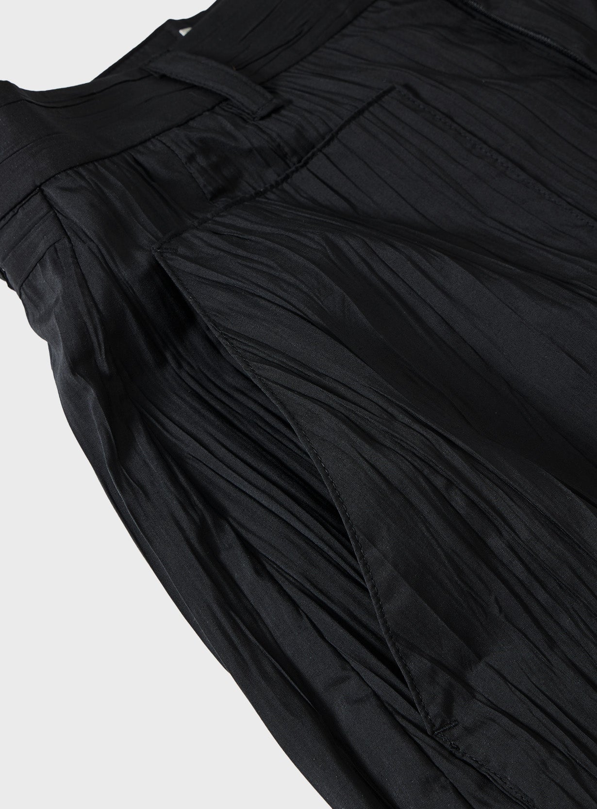 Sivi wrinkle barrel pants