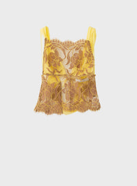 ALUNA LACE DRAPED TOP