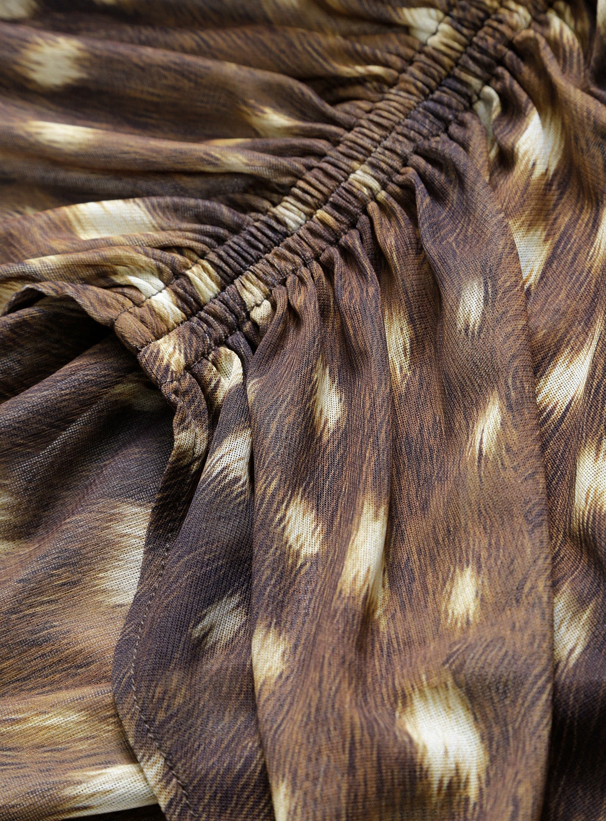 Draped Printed Top