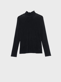 Claudia tie coller jersey pullover