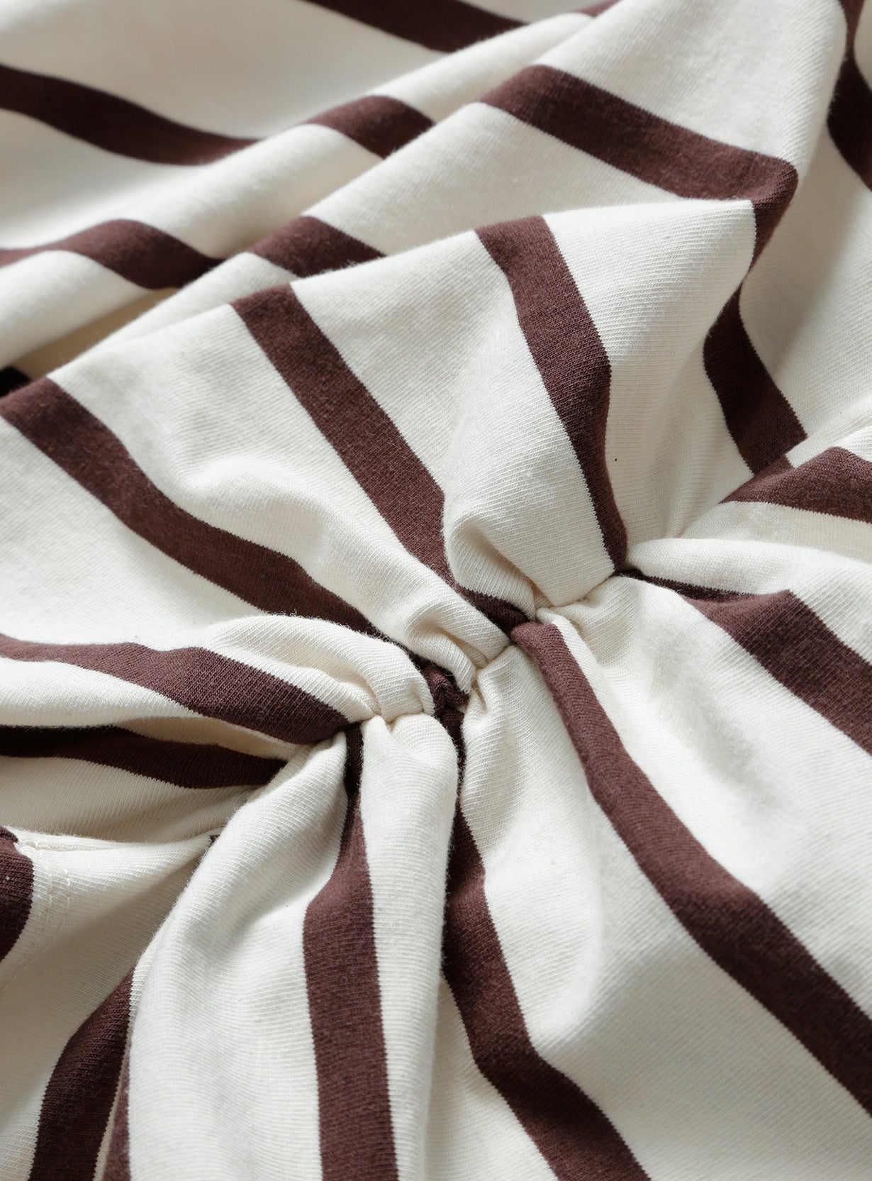 Stripe Twist Asymmetric T-Shirt