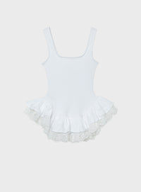 Peplum Tank Top with Lace