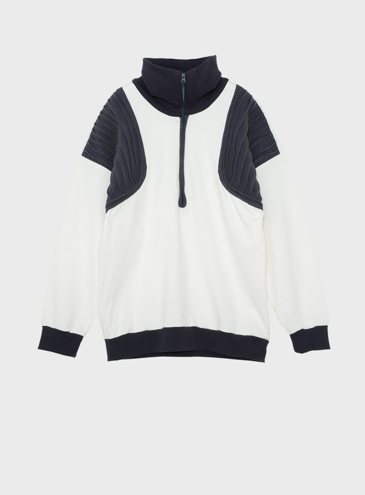 OVERSIZE LAYERED ZIP TOP