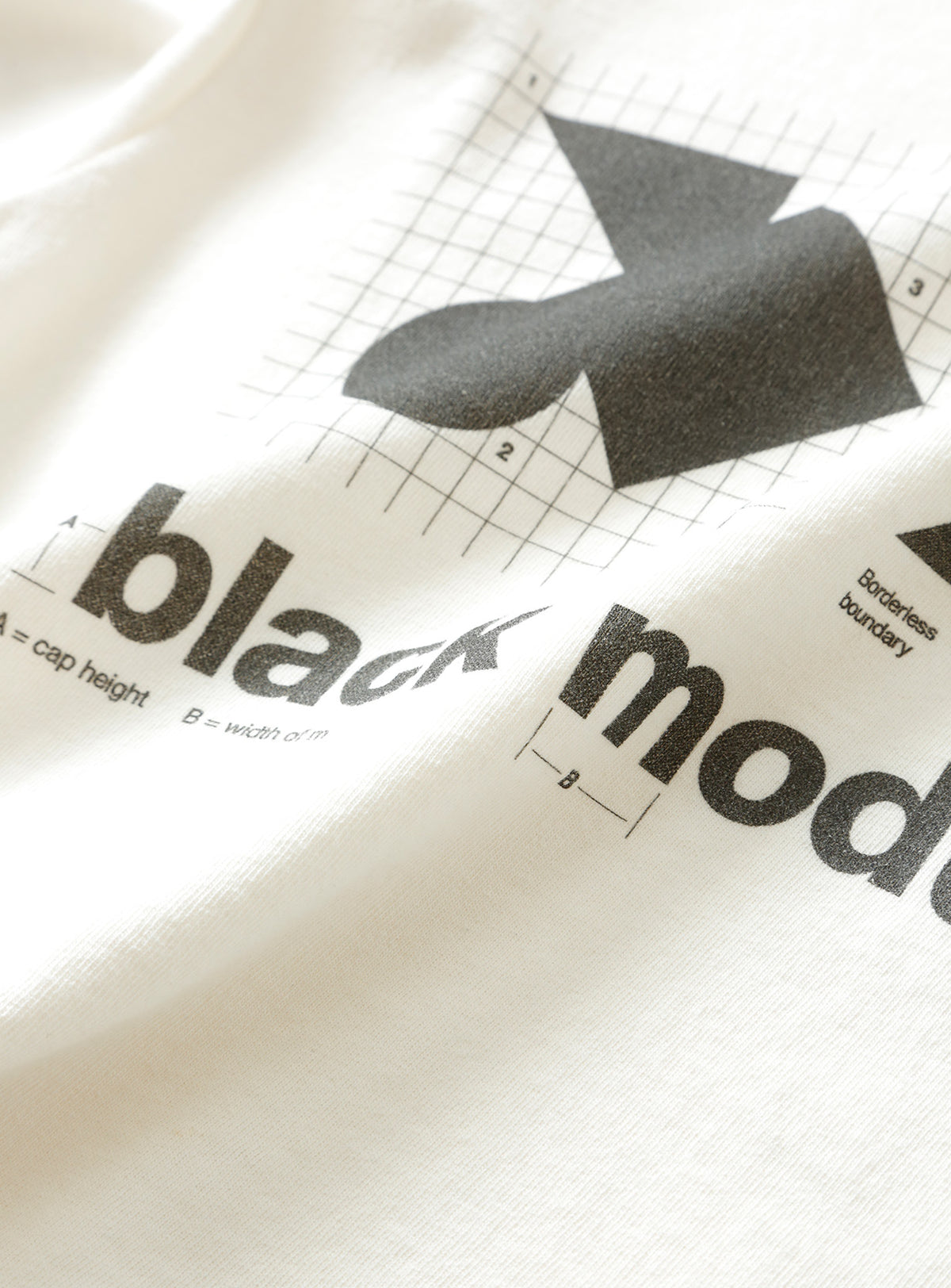 17/-GARMENT DYED MINI TEE "Black Modulus"