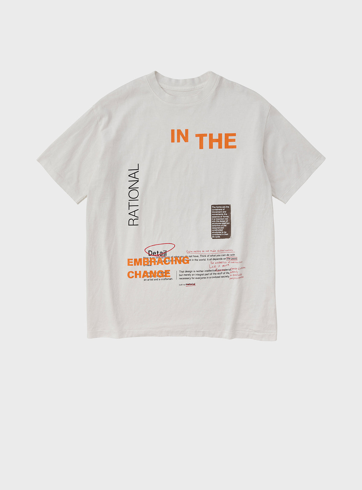 17/-ROUND SHAPE DYED TEE "In The"