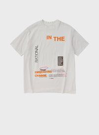 17/-ROUND SHAPE DYED TEE "In The"