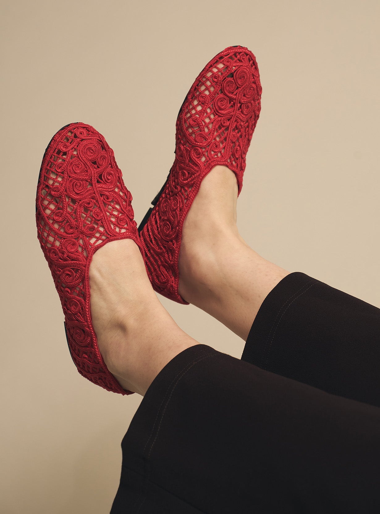 IRIS CROCHET BALLET FLATS
