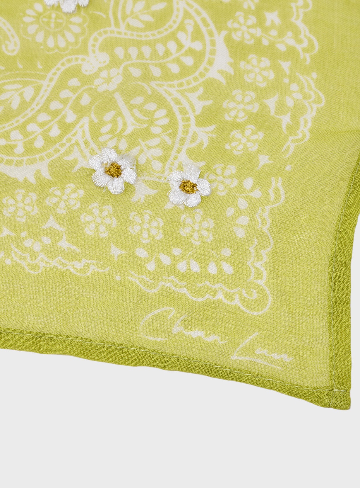 Daisy Embroidered Bandana