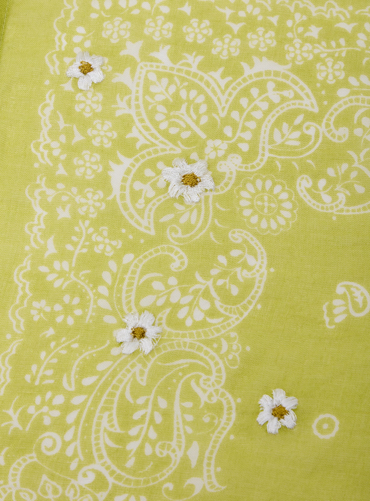 Daisy Embroidered Bandana