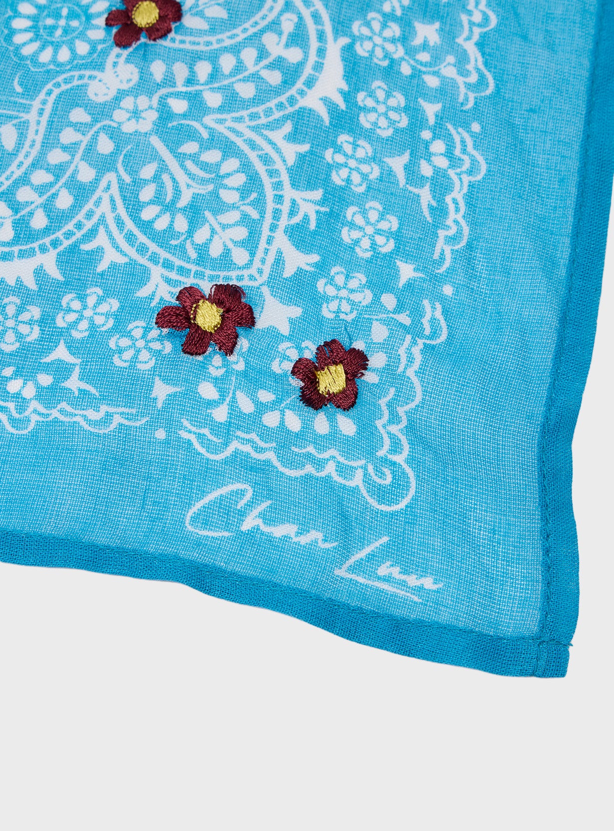 Daisy Embroidered Bandana