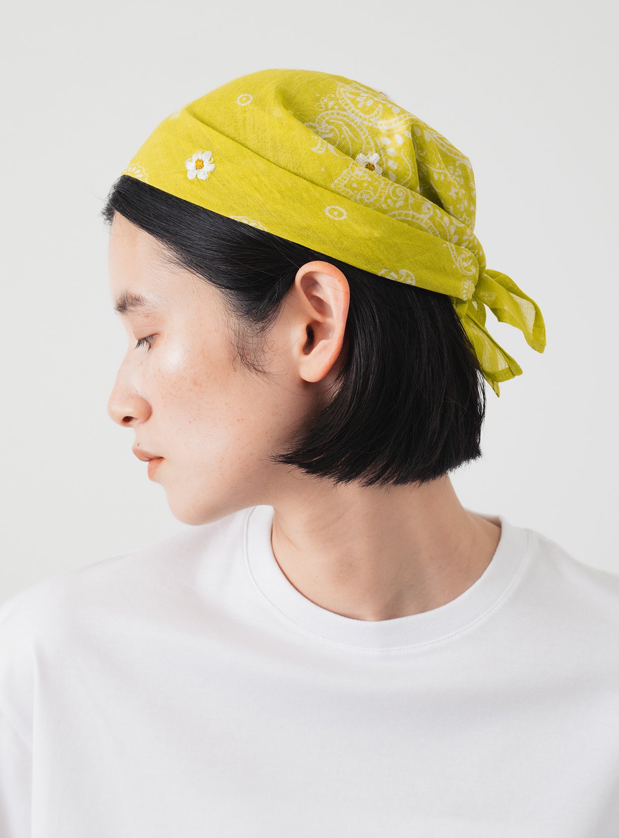 Daisy Embroidered Bandana