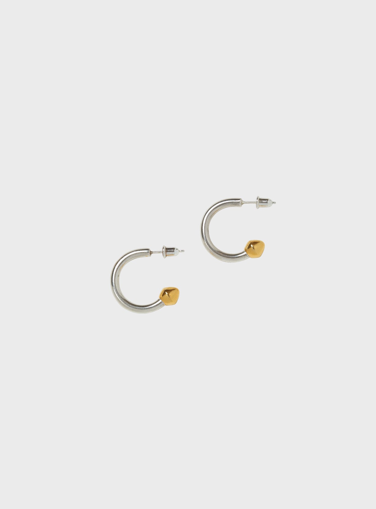 TWO TONE CUFF EARRINGS
